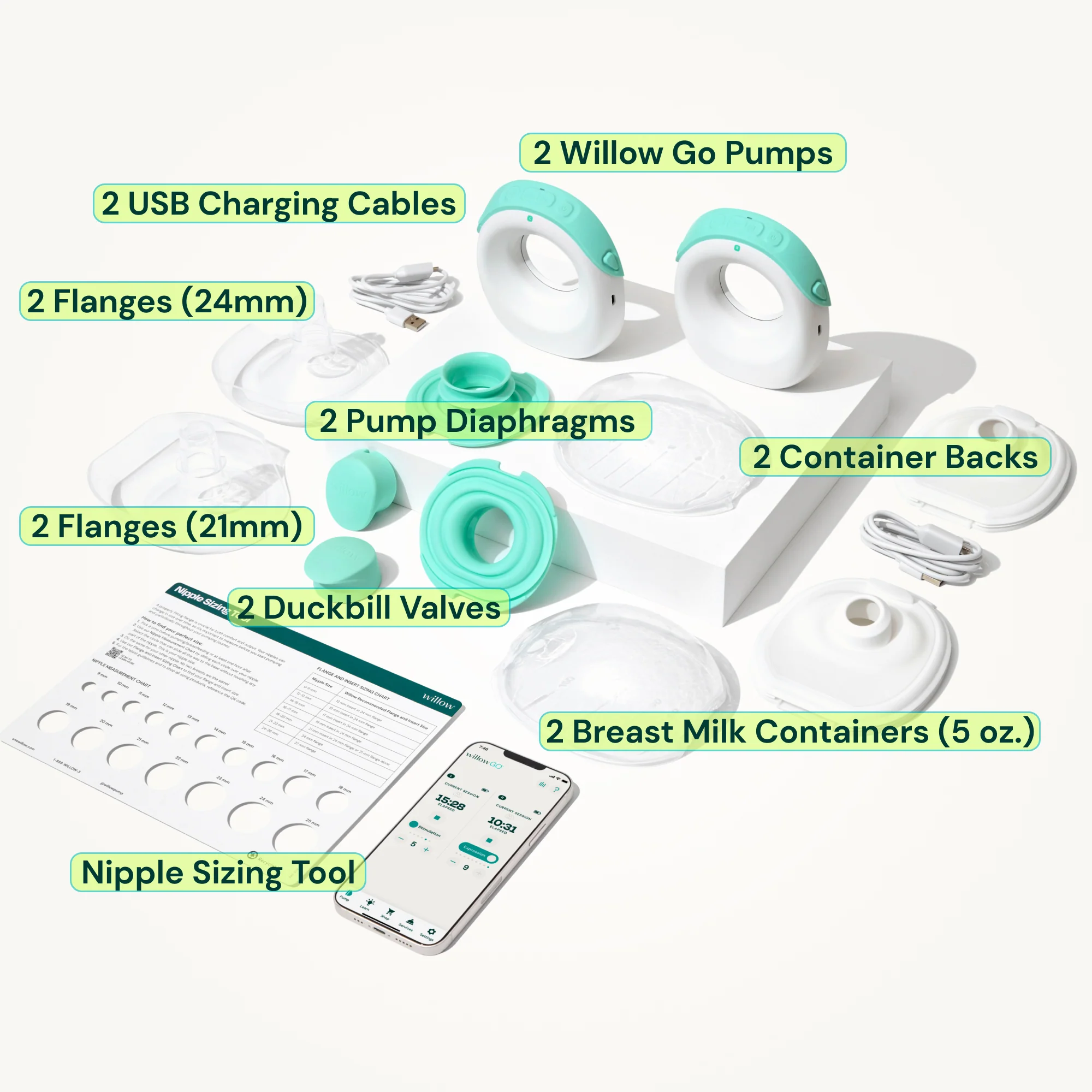 Willow Go® Wearable Breast Pump - Image 7